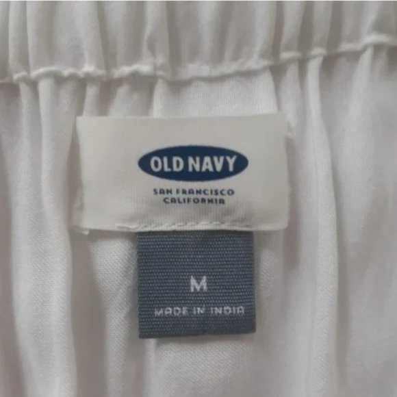 OLD NAVY Cold Shoulder Boho Peasant Blouse Size M - Picture 2 of 2